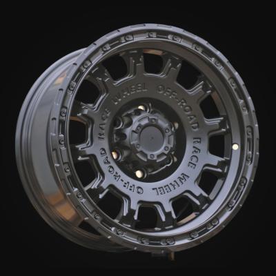 Wheel R17x8.5J  6X139.7  ET  12  106.1  FBX034J  Black Half Matt (BLHM)  For 4X4  (Z6+P2)  (HYBRID FORGED)
