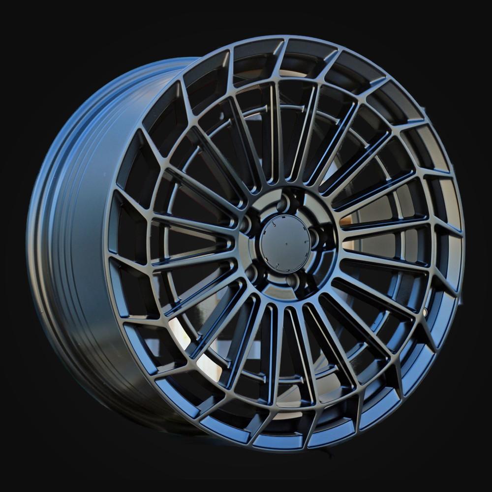 Wheel R18x8J  5X112  ET  40  66.6  FBX162J  (YF0359)  Black Half Matt (BLHM)  For MER  (Z6+M)  (HYBRID FORGED Rear+Front)