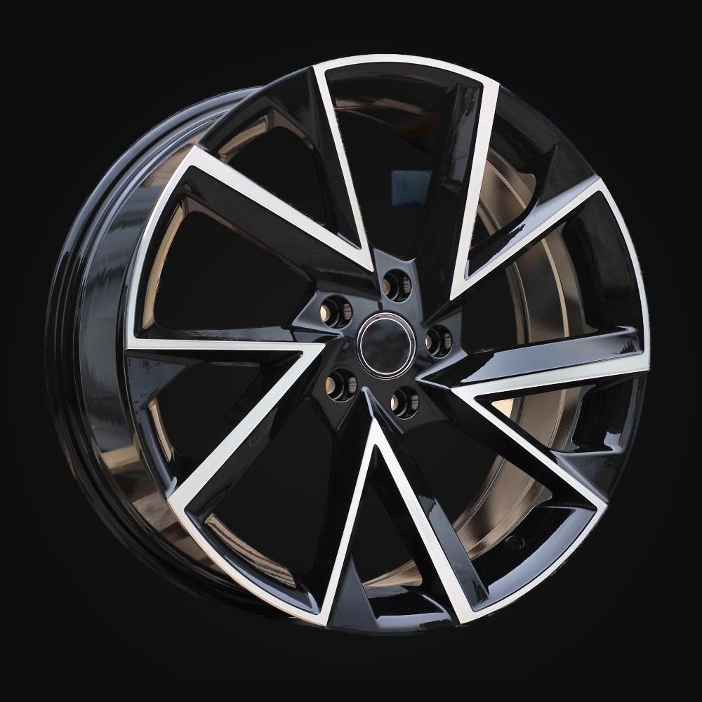Wheel R16x6.5J  5X100  ET  40  57.1  FE181  (IN0262)  Black Polished (MB)  For SKODA  (M+K7)