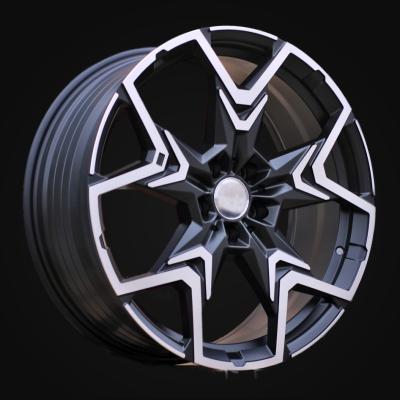 Wheel R20x8J  5X112  ET  46  66.6  HF5223  Black Polished Half Matt (MBHM)  For BMW  (Z5)  (HYBRID FORGED)