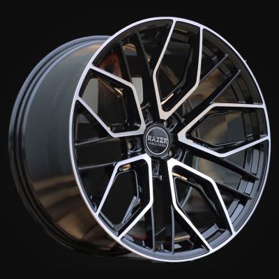 Wheel R22x10.5J  5X112  ET  20  66.5  HX015JF  (3S5981)  Black Polished (MB)  For HAXER  (P2)  (HYBRID FORGED)