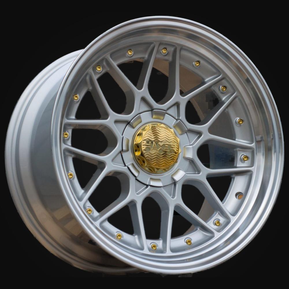 Wheel R18x9J  10X120/112  ET  20  74.1  HX025J  (HX025J)  Silver+Polished Lip (SP)  For HAXER  (Z1+P)  (Rear+Front)
