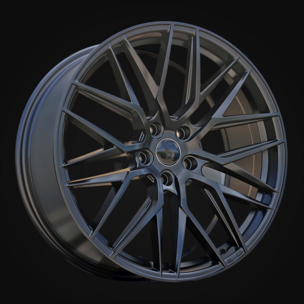 Wheel R20x8.5J  5X114.3  ET  40  73.1  HX035J  (B5902)  Black Half Matt (BLHM)  For HAXER  (Z7)
