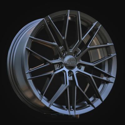 Wheel R17x7.5J  5X100  ET  40  67.1  HX035J  (FBX005J)  Black Half Matt (BLHM)  For HAXER  (K8)  (HYBRID FORGED)