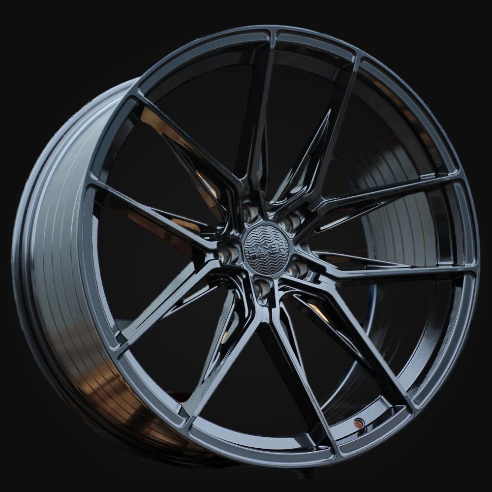 Wheel R19x8.5J  5X114.3  ET  35  73.1  HX036J  (A5581)  Black (BL)  For HAXER  (P)  (Rear+Front)