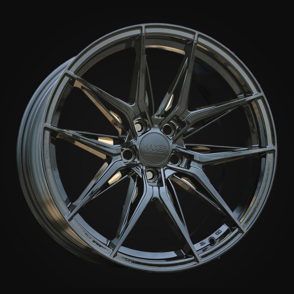 Wheel R18x8J  5X112  ET  45  66.5  HX036J  (IN3614F)  Black (BL)  For HAXER  (Z3)  (HYBRID FORGED)