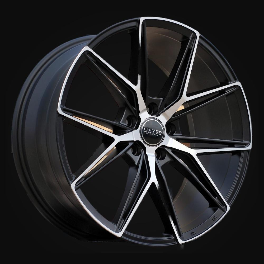 Wheel R19x8.5J  5X112  ET  40  66.6  HX043J  Black Polished Half Matt (MBHM)  For HAXER  (K4)