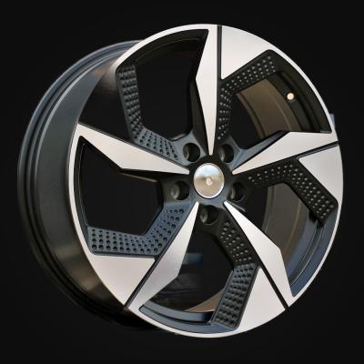 Wheel R18x7.5J  5X114.3  ET  50  67.1  I5637  Black Polished Half Matt (MBHM)  For RACIN  (K8)  ((AKC 95 Eur))
