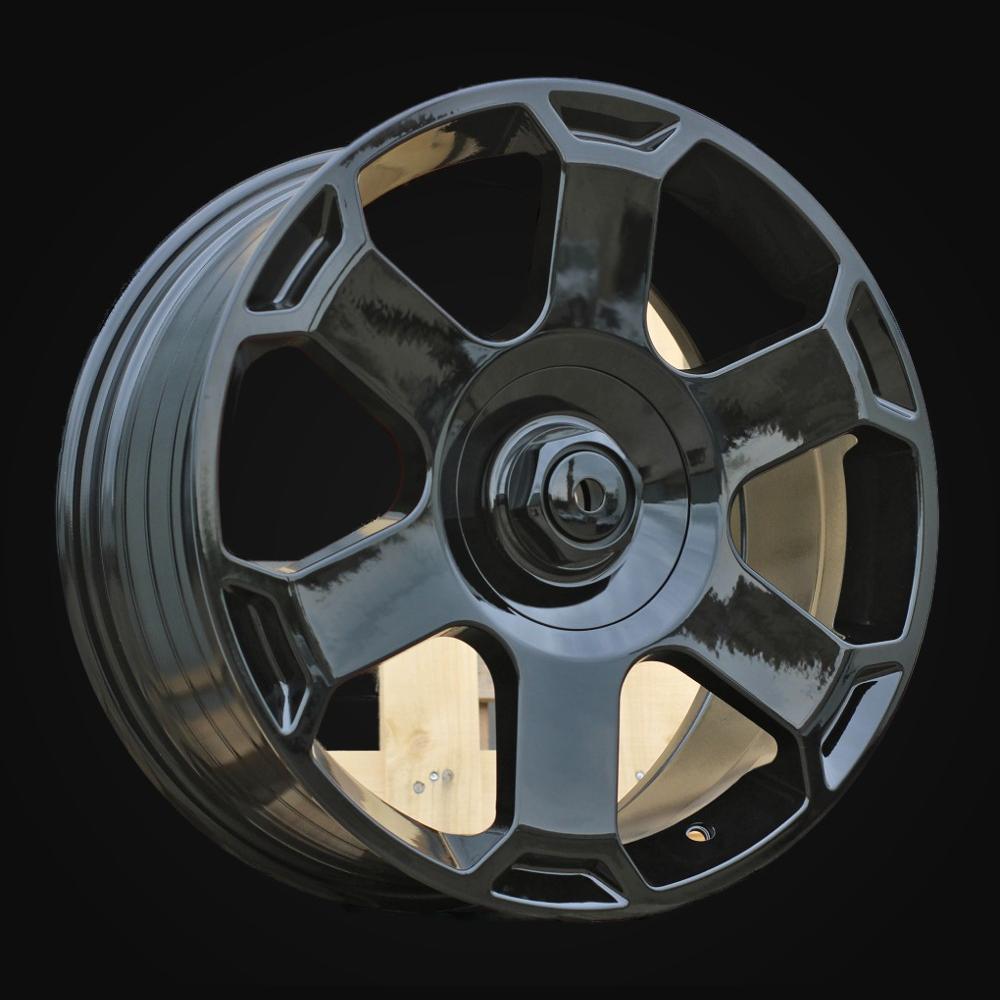 Wheel R18x8J  5X112  ET  40  66.5  IN01025F  Black (BL)  For RACIN  (A)  (HYBRID FORGED Rotiform Style)