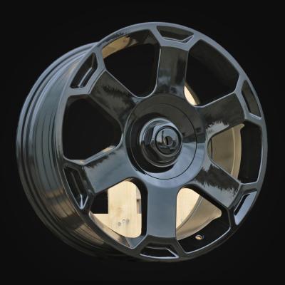 Wheel R19x8.5J  5X112  ET  40  66.5  IN01025F  Black (BL)  For RACIN  (A)  (HYBRID FORGED Rotiform Style)