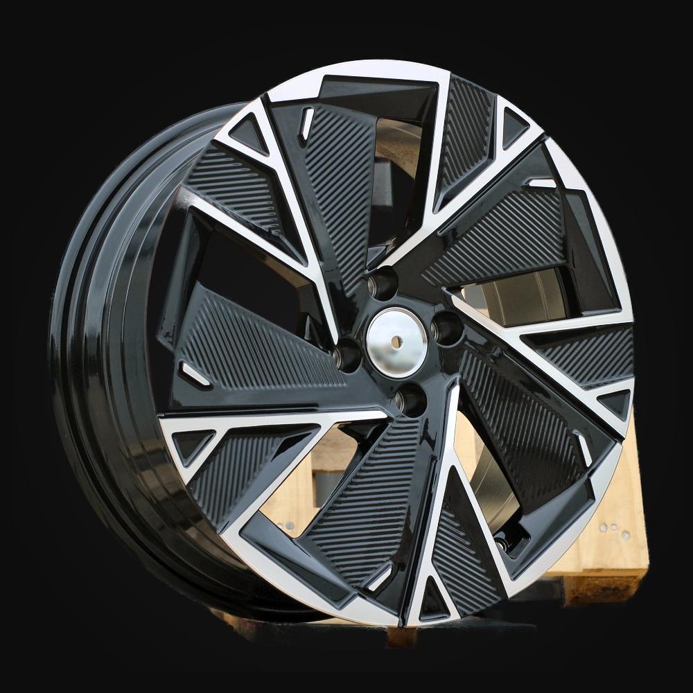 Wheel R16x6.5J  4X100  ET  37  60.1  IN3625F  (YF5764)  Black Polished (MB)  For RENAU  (Z5)  (HYBRID FORGED New Model)