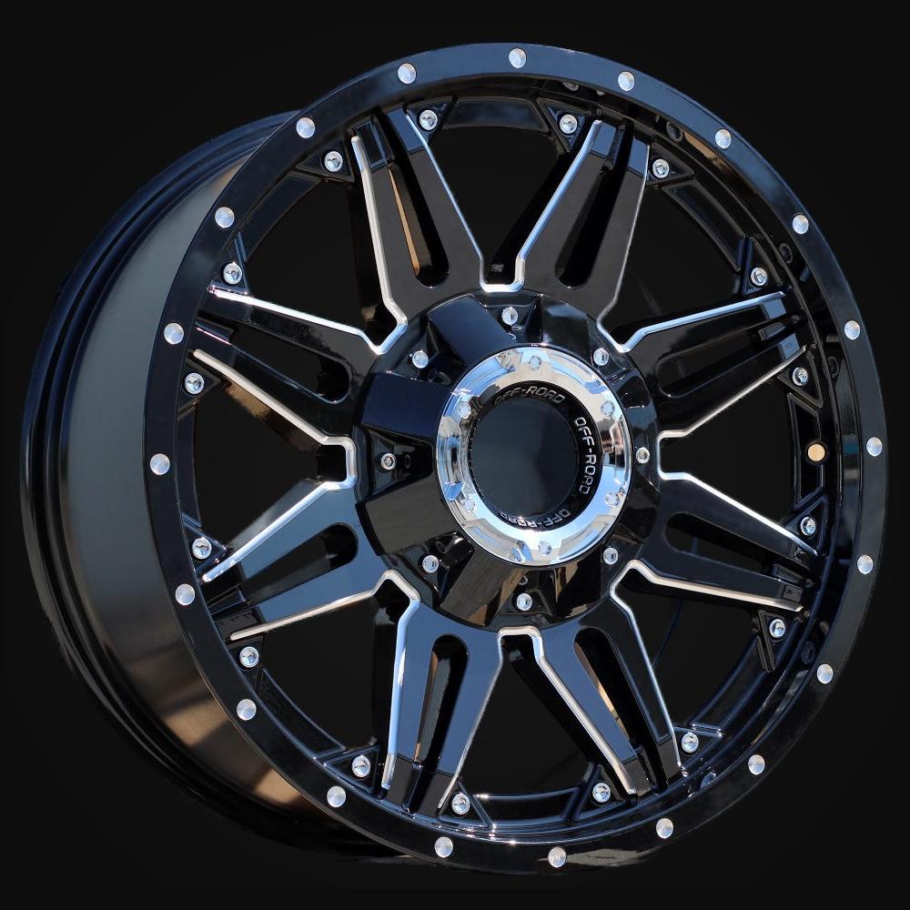 Wheel R20x9J  10X114/127  ET  0  87.1  L1447  Black (BL)  For 4X4  (K3)  (Milling)