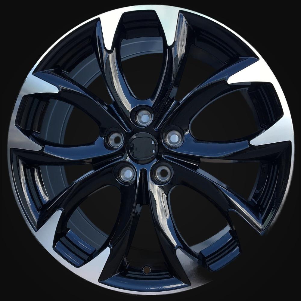 Wheel R18x7.5J  5X114.3  ET  50  67.1  L1470  (1470187507M)  Black Polished (MB)  For MAZDA  (Z6)