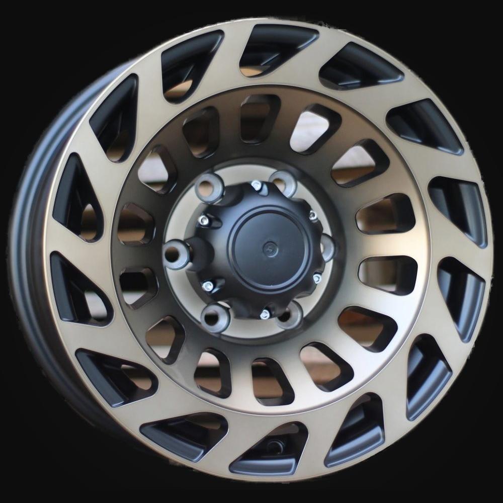 Wheel R15x8J  6X139.7  ET  M10  110.1  L2143  Black+Bronze Polish (BLBR)  For 4X4  (P1)  (4X4)