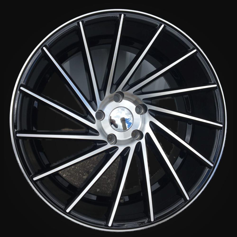 Wheel R20x9.5J  5X120  ET  38  72.6  LU589  (M7R)  Black Polished (MB)  For RACIN  (K7)  ((AKC 100 Eur)  Vossen Style (Right Rear))