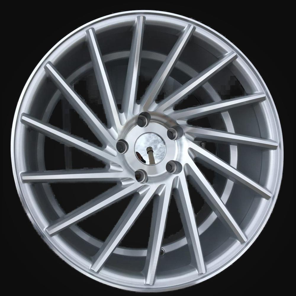 Wheel R20x9.5J  5X120  ET  38  72.6  LU589  (M7R)  Machined Silver (MS)  For RACIN  (K7)  ((AKC 80 Eur)  Vossen Style (Right ))