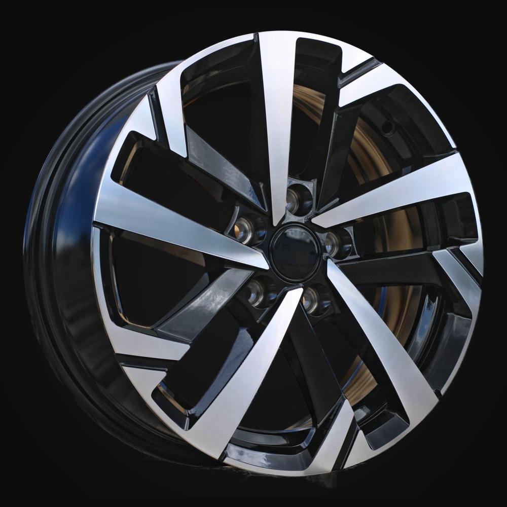 Wheel R15x6J  5X100  ET  40  57.1  XE276  Black Polished (MB)  For VW  (P1+P2)