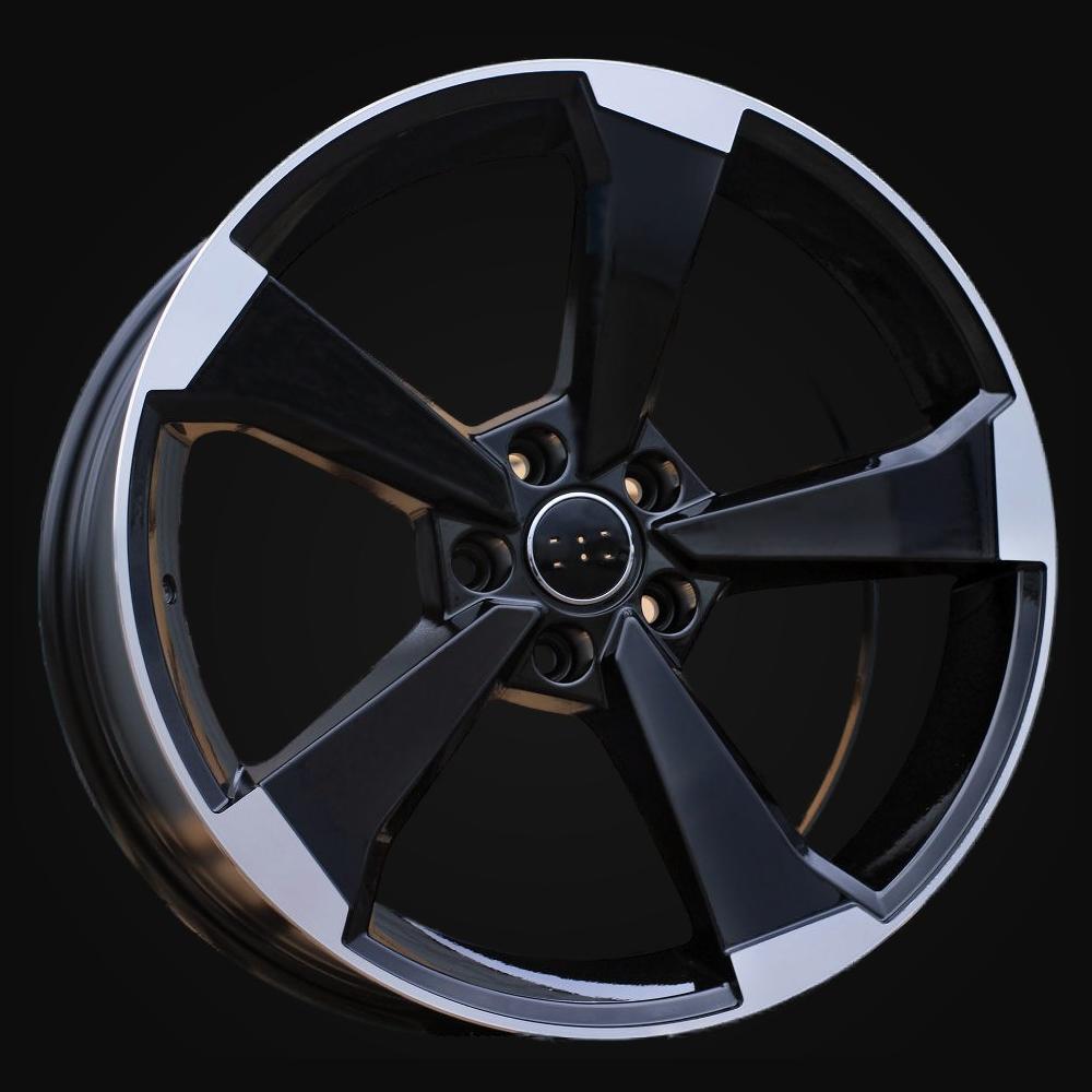 Wheel R18x8J  5X112  ET  45  66.5  XE351  (IN5436)  Black Polished (MB)  For AUD  (K8+Z7)