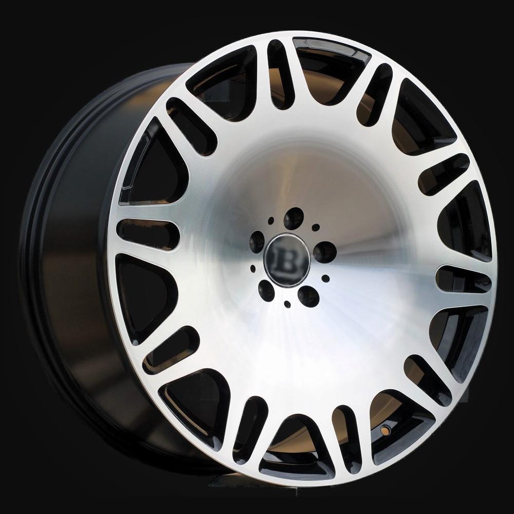Wheel R22x9J  5X112  ET  32  66.6  XE629  Black Polished (MB)  For MER  (K4+P1)  (HYBRID FORGED New BRABUS (Front+Rear))