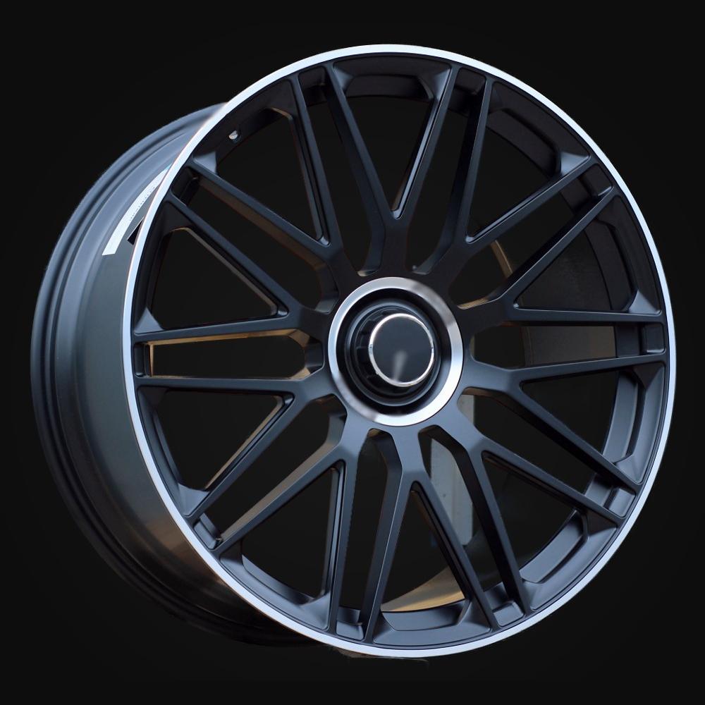 Wheel R22x10J  5X112  ET  45  66.56  XFRGW5570  (FB1028J)  Black Matt+Polished Lip (BMPL)  For MER  (K7)  (FORGED (Rear+Front))