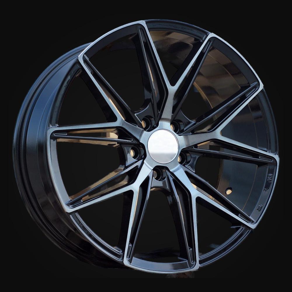 Wheel R18x8J  5X114.3  ET  40  73.1  Y0036  Black+Tinted Face (BLTF)  For HAXER  (K4)  ((AKC 90 Eur))