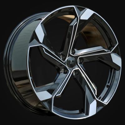 Wheel R19x8.5J  5X112  ET  40  66.5  Y1201  (IN5633)  Black Polished (MB)  For AUD  (Z5+P2)