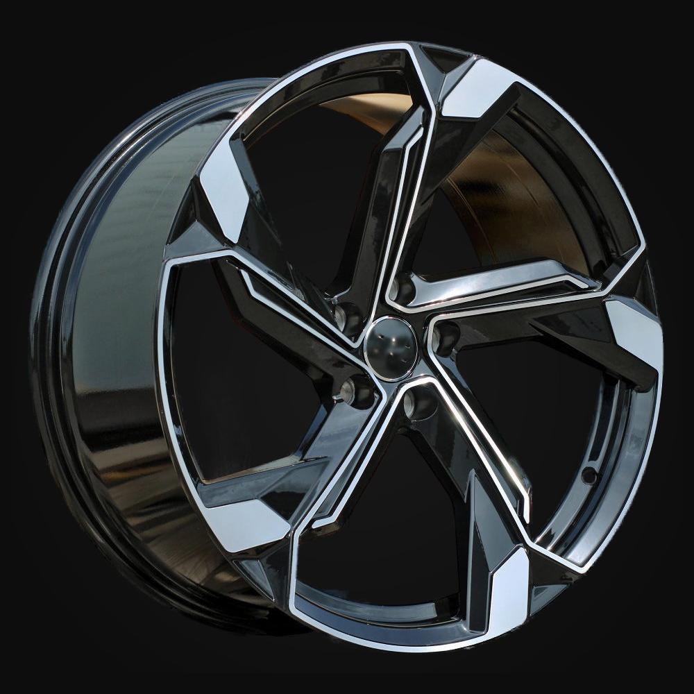 Wheel R18x8J  5X112  ET  40  66.5  Y1201  (IN5633)  Black Polished (MB)  For AUD  (K8)