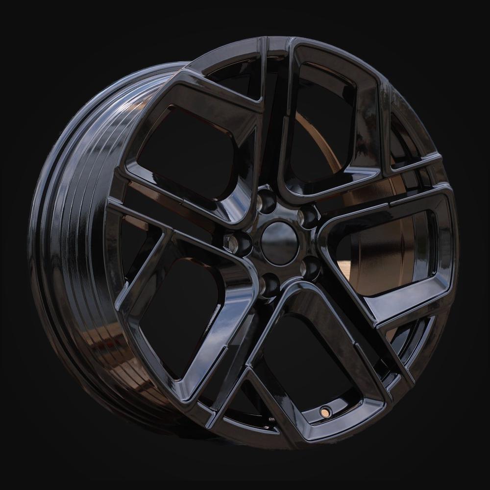 Wheel R19x8.5J  5X112  ET  38  57.1  Y1243  (YF5667)  Black (BL)  For VW  (M)  (HYBRID FORGED)