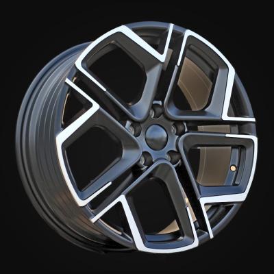 Wheel R18x7.5J  5X112  ET  40  57.1  Y1243  (YF5667)  Black Polished Half Matt (MBHM)  For VW  (M)  (HYBRID FORGED)