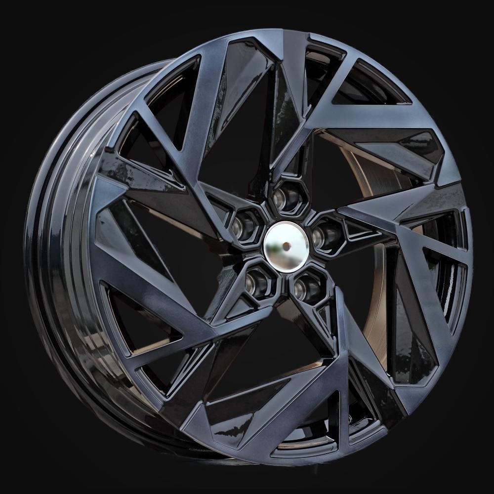 Wheel R17x7J  5X114.3  ET  35  66.1  Y1379  Black Polished+Tinted Face (MBTF)  For RENAU  (P)  (NEW Model)