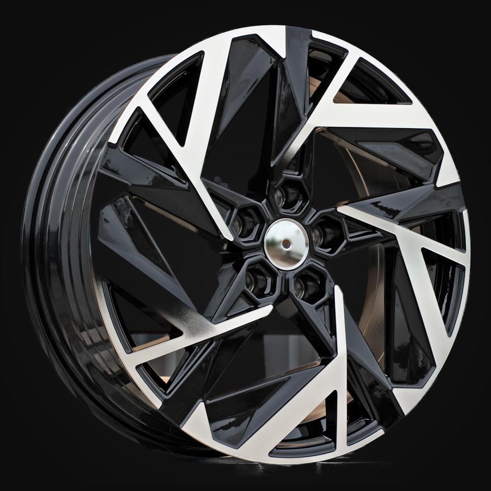 Wheel R18x7J  5X114.3  ET  35  66.1  Y1379  (IN3640F)  Black Polished (MB)  For RENAU  (P2)  (HYBRID FORGED New Model)