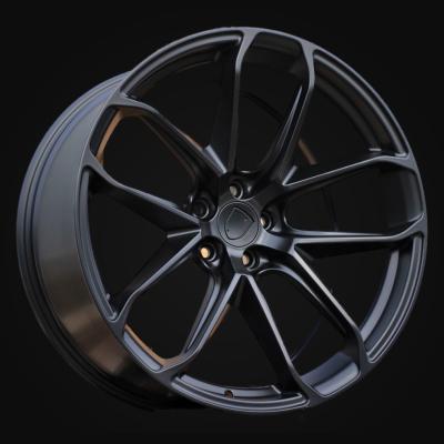 Wheel R21x10J  5X112  ET  19  66.5  Y5985B  Black Half Matt (BLHM)  For PORCH  (K4+P)  ((Front+Rear) NEW Model)