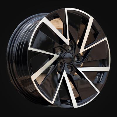 Wheel R18x8J  5X112  ET  45  57.1  YF0445  Black Polished (MB)  For SKODA  (M+Z5)  (HYBRID FORGED)