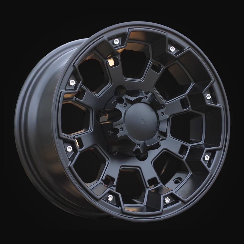 Ratlankis R15x8J  6X139.7  ET  M10  110.1  A8068  Black Half Matt (BLHM)  For 4X4  (P)