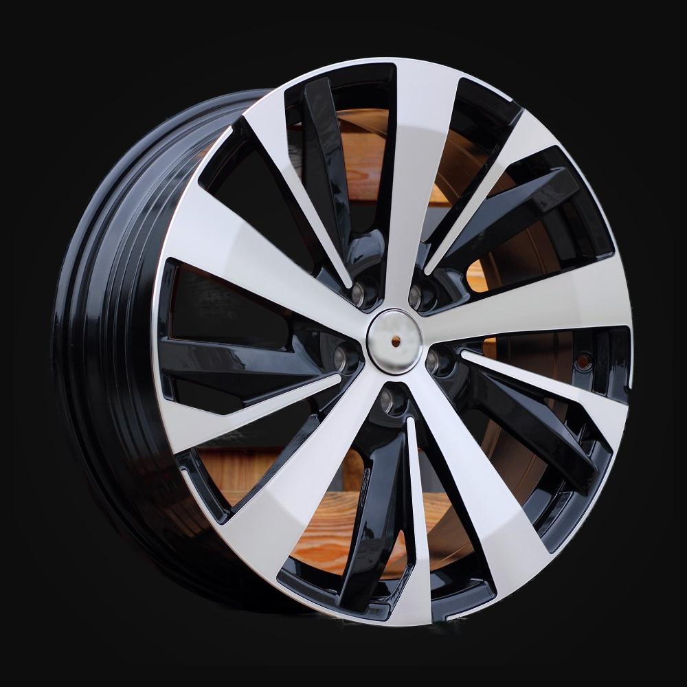Wheel R19x7.5J  5X108  ET  42  65.1  YF0449  Black Polished (MB)  For PEUG  (P1)  (HYBRID FORGED)