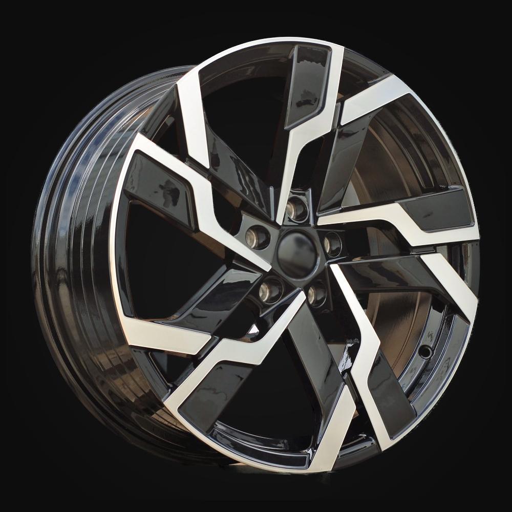 Wheel R19x8J  5X112  ET  41  57.1  YF5696  Black Polished (MB)  For SKODA  (Z6)  (HYBRID FORGED)