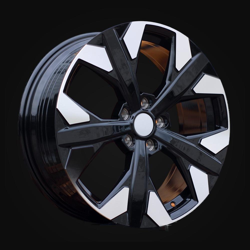 Wheel R18x7.5J  5X114.3  ET  51  67.1  YF5699  Black Polished (MB)  For KIA  (K7)  (HYBRID FORGED New Model)