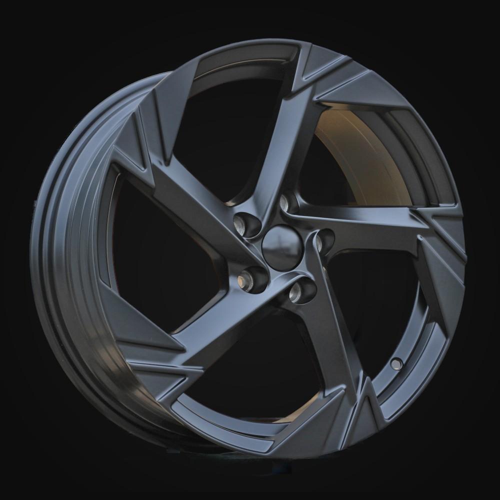 Wheel R18x7.5J  5X112  ET  45  57.1  YF5754  Black Half Matt (BLHM)  For VW  (Z5)  (HYBRID FORGED)
