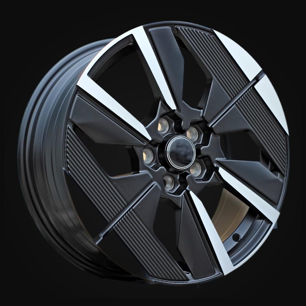 Wheel R17x7J  5X108  ET  44  65.1  YF6158  Black Polished Half Matt (MBHM)  For PEUG  (Z6)  (HYBRID FORGED)