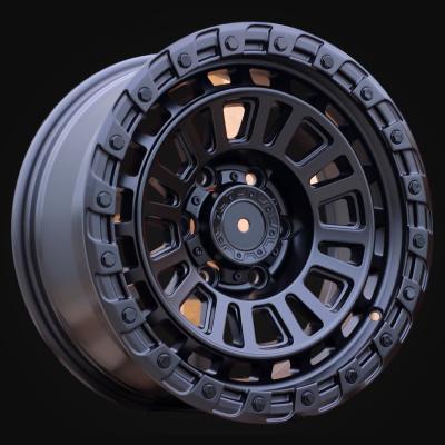 Wheel R17x8J  6X139.7  ET  0  110.1  YS182  Black Half Matt (BLHM)  For 4X4  (D4+K4)  (HYBRID FORGED)