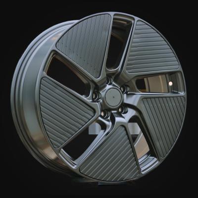 Wheel R19x7.5J  5X108  ET  45  65.1  3S1259  Black Half Matt (BLHM)  For PEUG  (P)  (HYBRID FORGED)