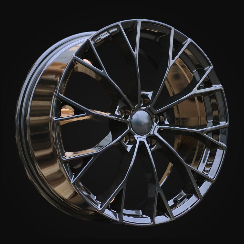 Wheel R19x7.5J  5X112  ET  51  57.1  3S1279  (YF5686)  Black (BL)  For VW  (A)  (HYBRID FORGED New Model)