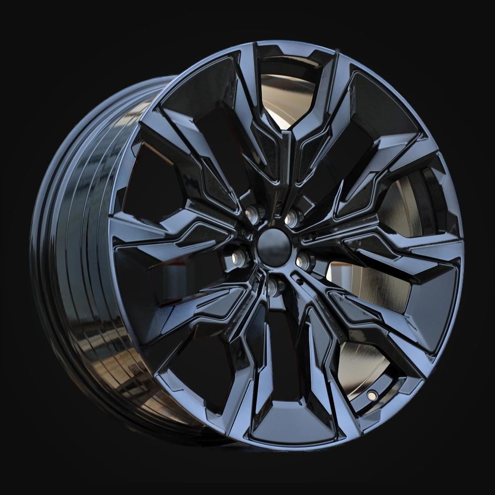 Wheel R21x8.5J  5X112  ET  32  66.6  A5915  (YF5716)  Black+Tinted Face (BLTF)  For BMW  (Z7)  (HYBRID FORGED New 5 Series VIII / i5 (G60/G61/G68) Rear+Front)
