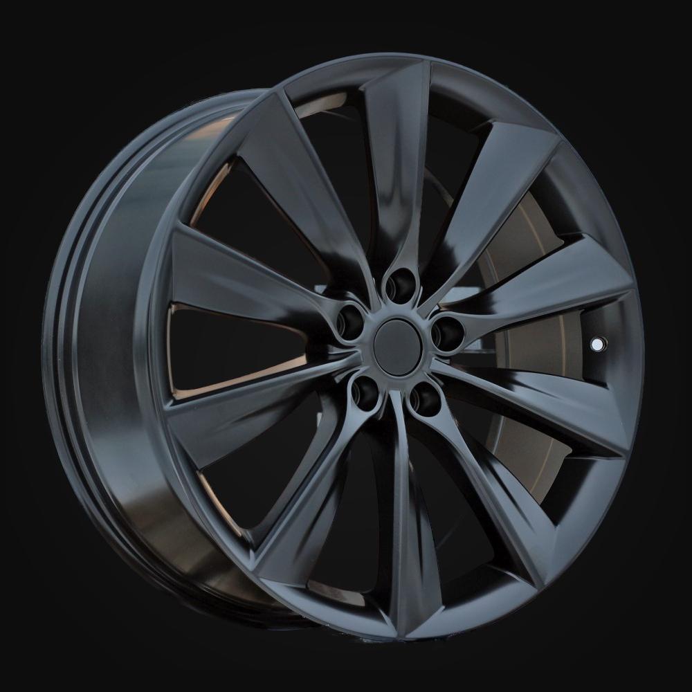 Wheel R21x8.5J  5X120  ET  40  64.1  B1385  Black Half Matt (BLHM)  For RACIN  (Z3+Z2)  (TESLA Front+Rear)