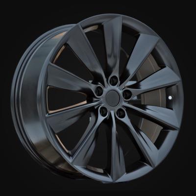 Wheel R21x8.5J  5X120  ET  40  64.1  B1385  Black Half Matt (BLHM)  For RACIN  (Z3+Z2)  (TESLA Front+Rear)