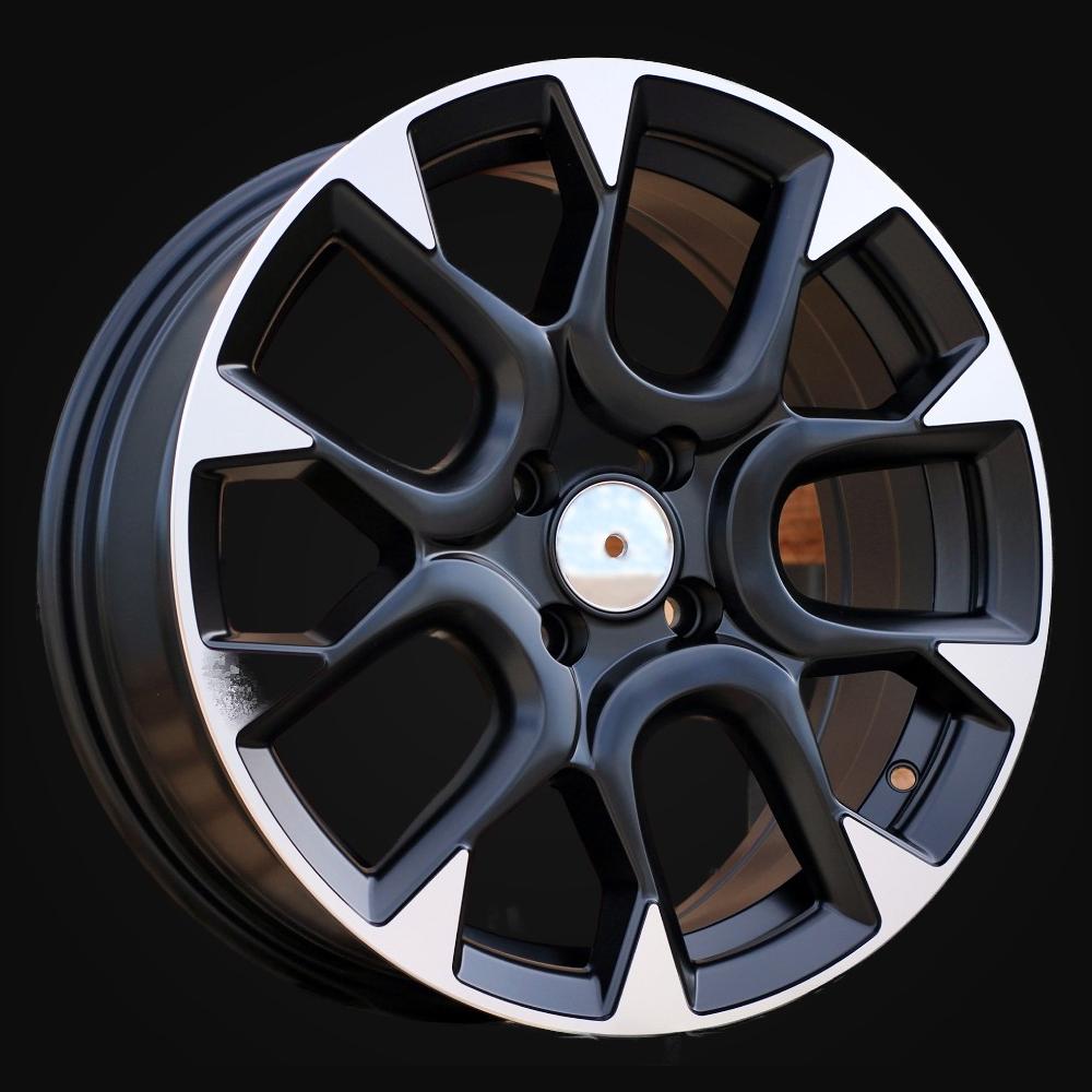 Wheel R16x6.5J  4X98  ET  35  58.1  B1675  Black Polished Half Matt (MBHM)  For FIAT  (Z2)  (ABARTH Style)
