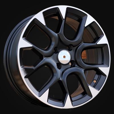 Wheel R16x6.5J  4X98  ET  35  58.1  B1675  Black Polished Half Matt (MBHM)  For FIAT  (Z2)  (ABARTH Style)