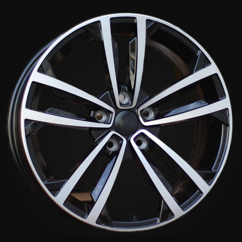 Wheel R17x7.5J  5X112  ET  45  57.1  B5287  (IN5396)  Black Polished (MB)  For VW  (P2+P1)