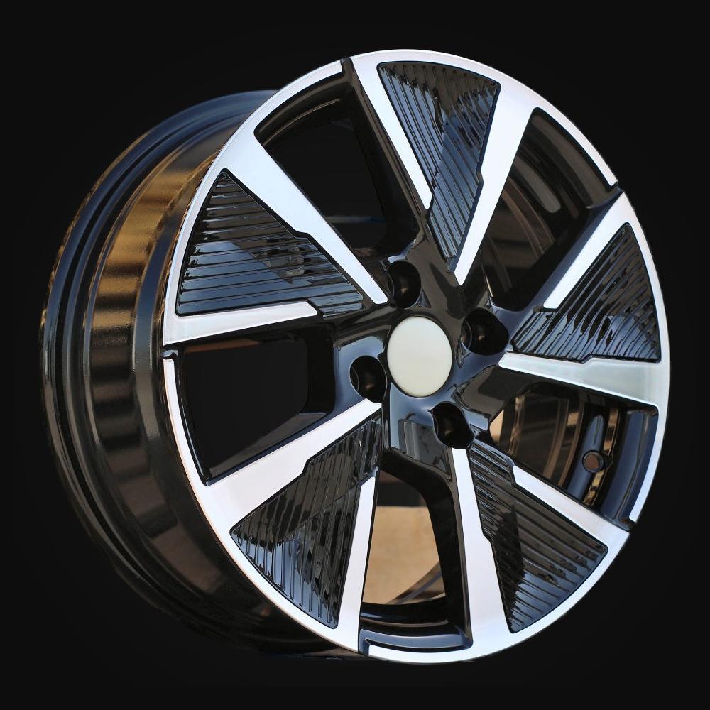 Wheel R16x6.5J  4X108  ET  32  65.1  B5906F  Black Polished (MB)  For PEUG  (L5)  (Full Spokes)