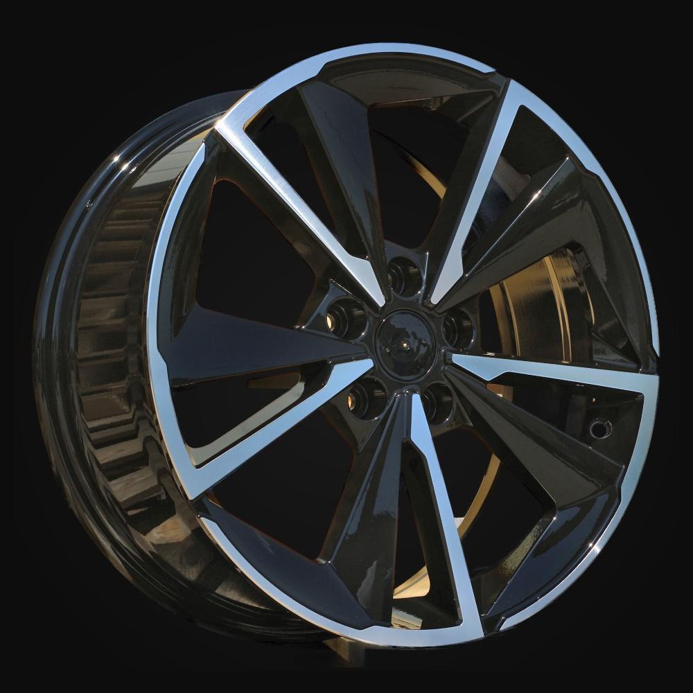 Wheel R18x7.5J  5X114.3  ET  45  66.1  D1982  Black Polished (MB)  For NISS  (Z3+Z4)  (Qashqai NEW Model)